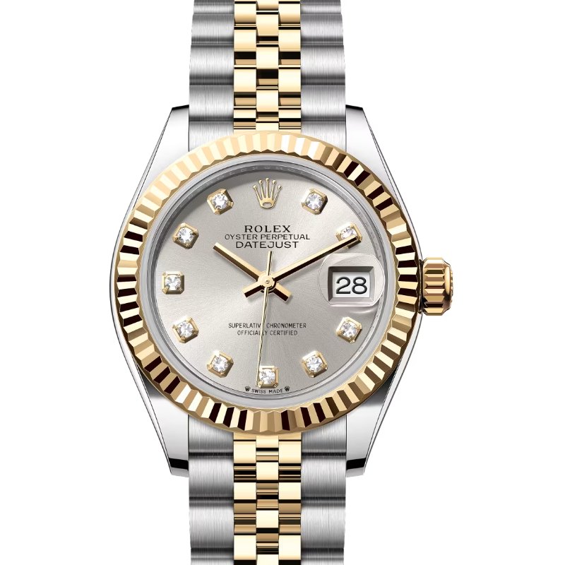 ロレックス　デイトジャスト28　279173　シルバー　ダイヤモンド