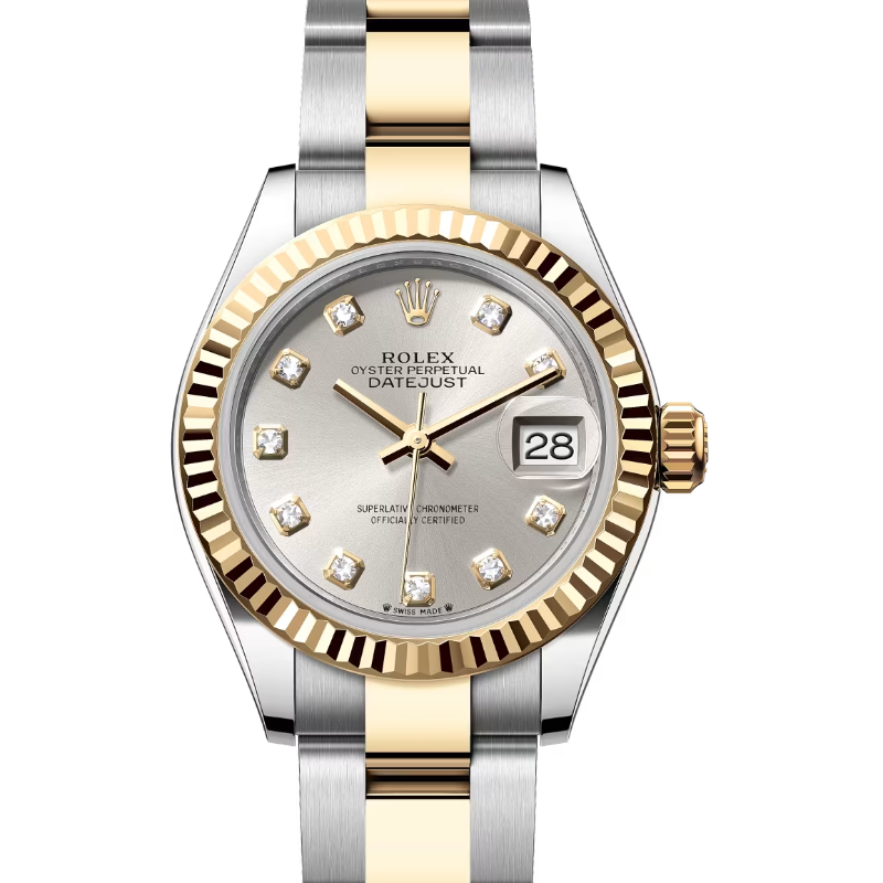 ロレックス　デイトジャスト28　279173　シルバー　ダイヤモンド