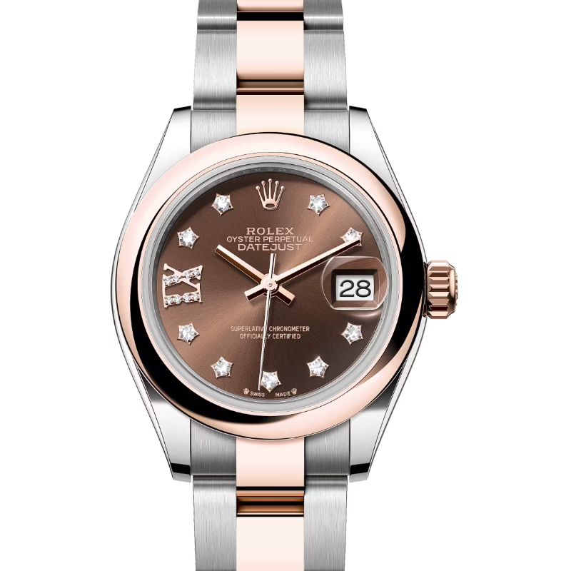 ロレックス デイトジャスト28 279161 チョコレート ダイヤモンド