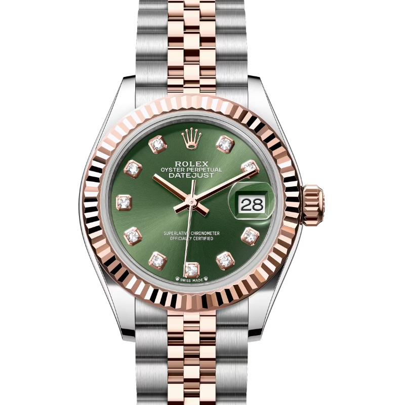 ロレックス　デイトジャスト28　279171　オリーブグリーン　ダイヤモンド