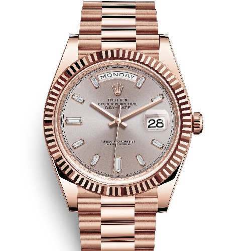 ロレックス デイデイト40 228235A サンダスト 10Pダイヤ