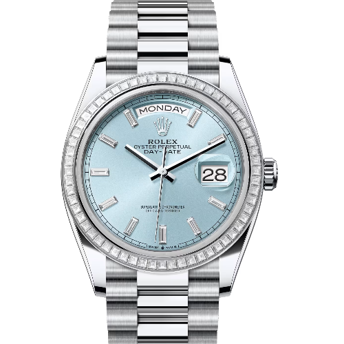 ロレックス　デイデイト36　128396TBR　アイスブルー　ダイヤモンド