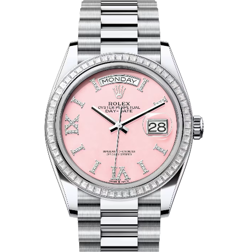 ロレックス　デイデイト36　128396TBR　ピンク　ダイヤモンド